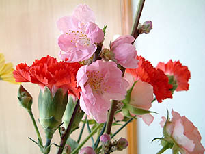プリザードフラワー　ひな祭りの花